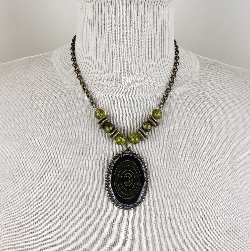 Olive Pendant Necklace